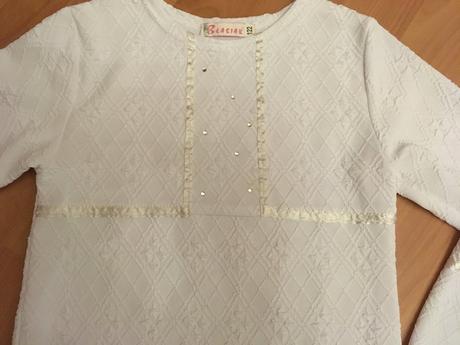 Krásne biele tričko, veľkosť 122, 122