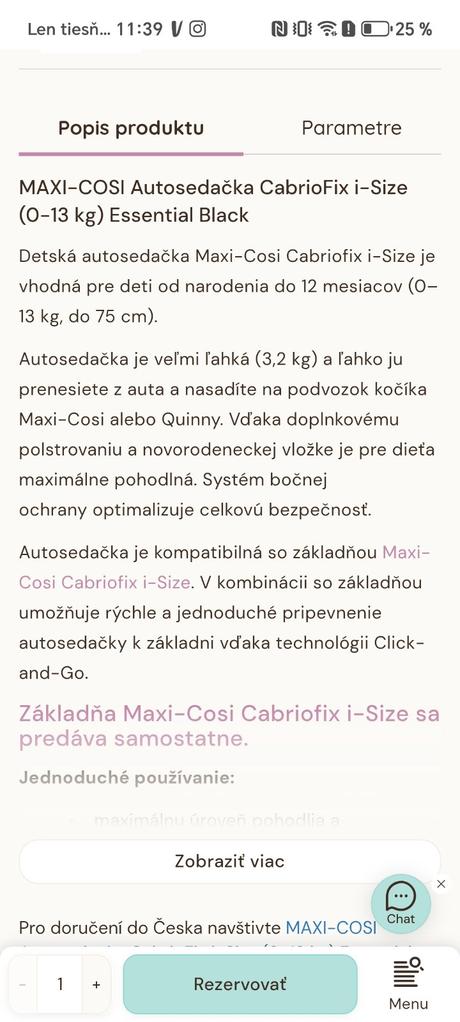 Vajíčko / autosedačka, maxi cosi