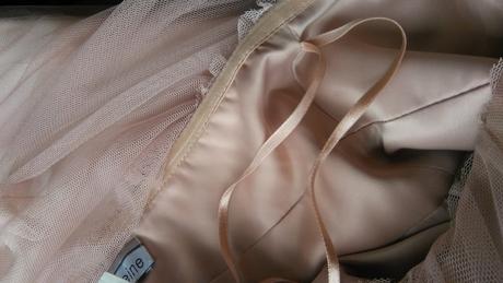 Krásne púdrové šaty 36/38, m