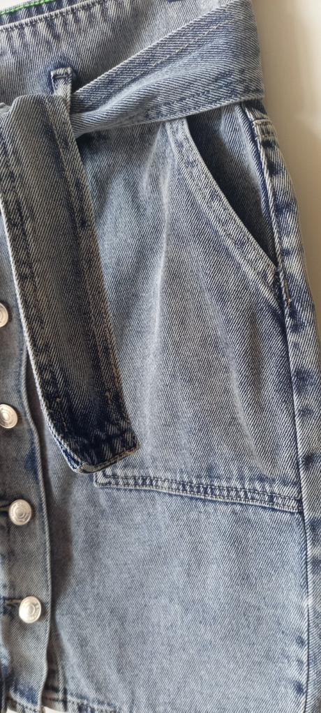 Riflová sukňa s opaskom, only,s