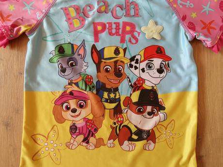 Plavkové kúpacie tričko paw do vody s uv 110/116, nickelodeon,110
