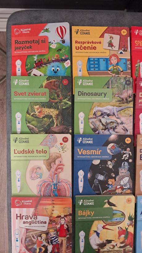 Albi knihy, kúzelné čítanie, albi pero, ceruzka,