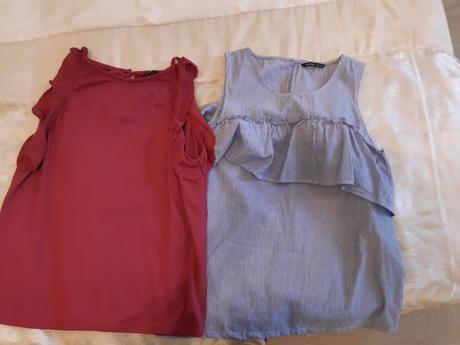 Blúzka a bordove tielko grátis k nej, house,s