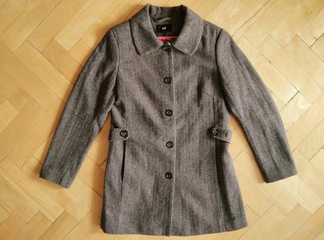Vlnený kabát h&m, h&m,40