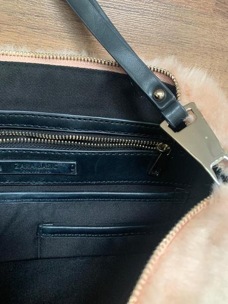 Plysovy clutch, zara