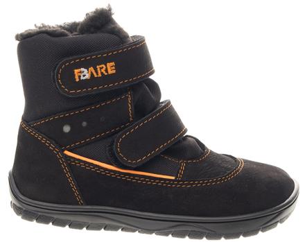 Fare bare - zimná obuv čierna, fare,25