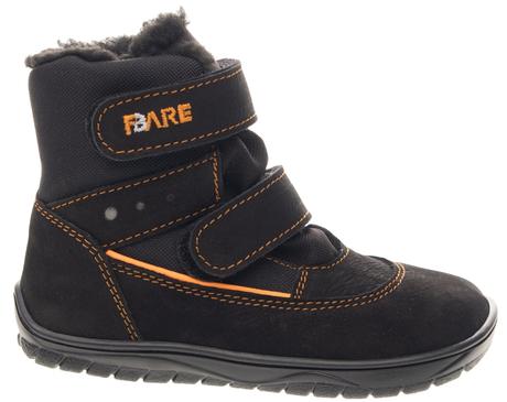 Fare bare - zimná obuv čierna, fare,25