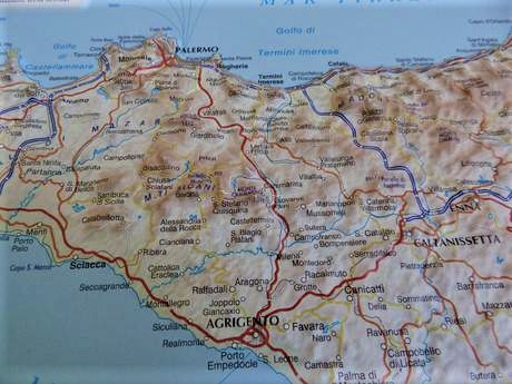 3d mapa sicílie,