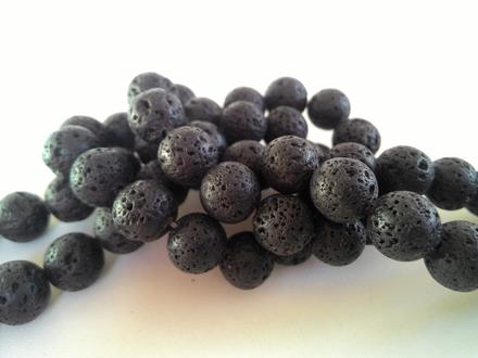 Lávové korálky 10 mm , 