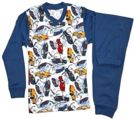 Detské bavlnené pyžamo rýchle autá, 74 - 170