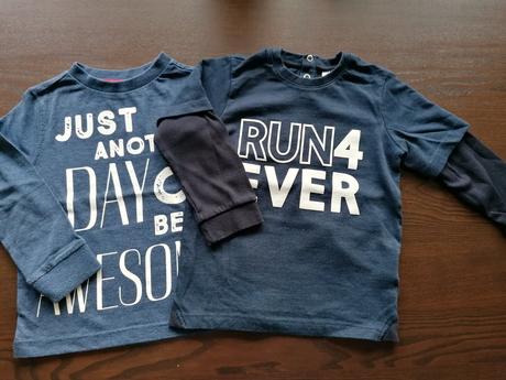 Modré tričká, h&m,98