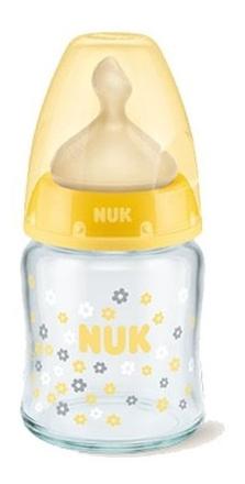 Nuk sklenená fľaša first choice+ 120ml, latexový c, nuk
