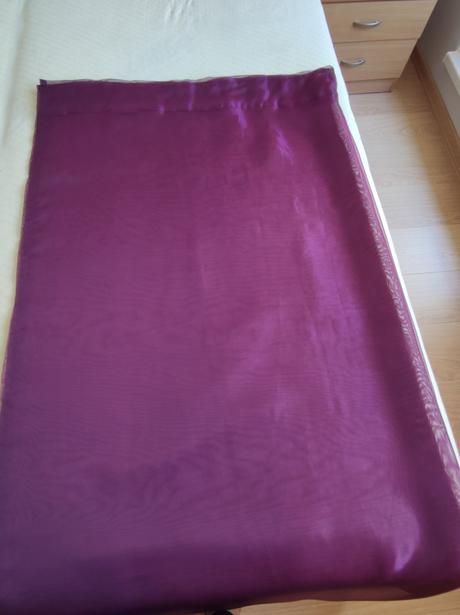 Fialové záclony/závesy 2 ks,