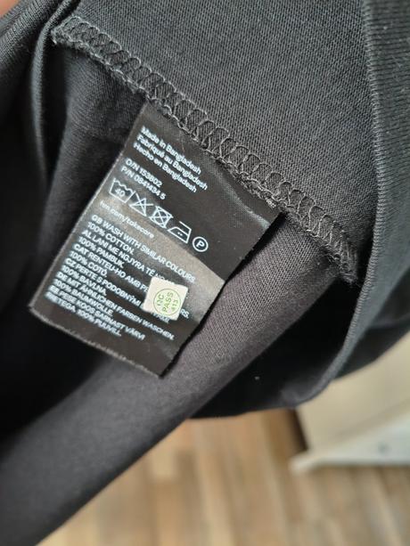 H&m voľné tričkové midi šaty m-l, h&m,m
