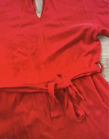 Červený overal, h&m,32