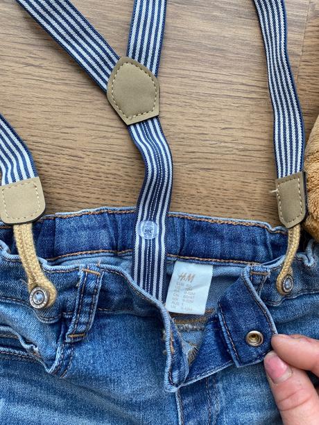 Riflove kraťasy na traky, h&m,80