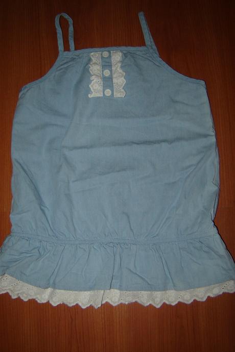 Blúzkový top s čipkou 128/134, bonprix,134
