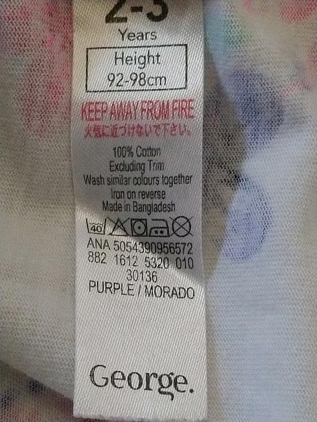 3 ks dievčenských farebných tričiek, george, george,98