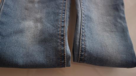 Pružné bledé riflíky 72 cm, next,122