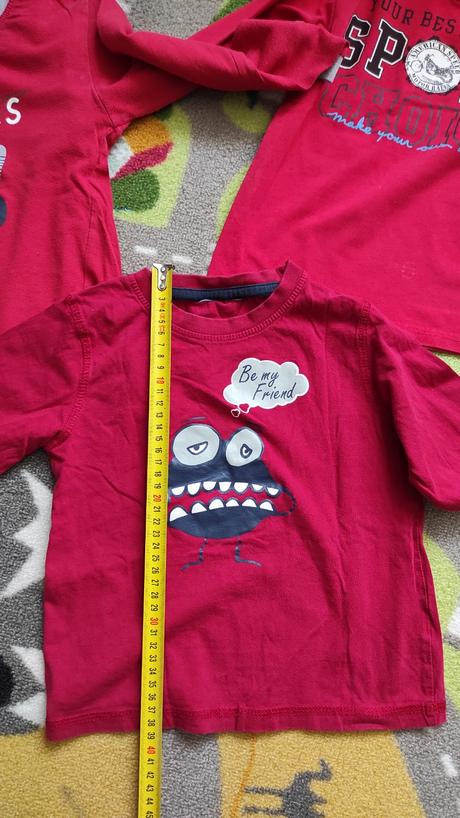 Tricka s dlhym rukavom 3 ks velkost 3-4 roky, 98