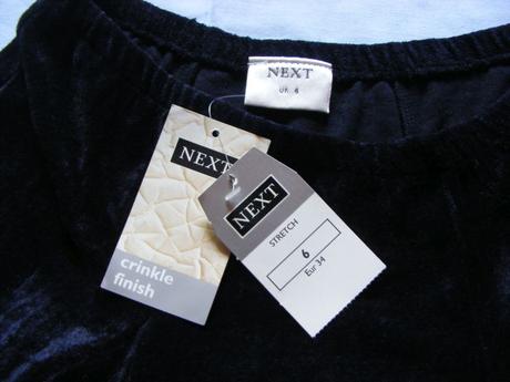 Dlhá zamatová sukňa zn. next, next,34 - xs