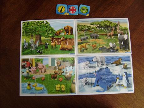 Hra lotto - vkladacka  moji kamarati zvieratka, 