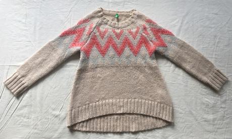 Trblietkavý pulóver, benetton,122