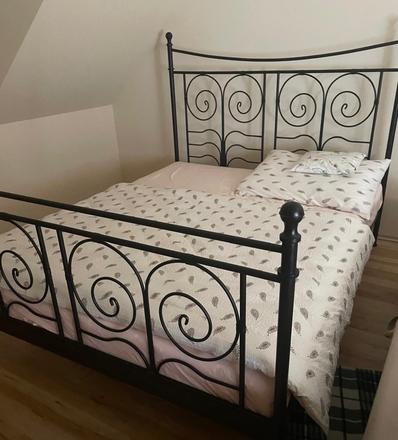 Ikea manzelska postel s matracom, šírka (cm): 160,dĺžka (cm): 200