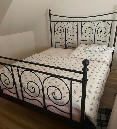Ikea manzelska postel s matracom, šírka (cm): 160,dĺžka (cm): 200