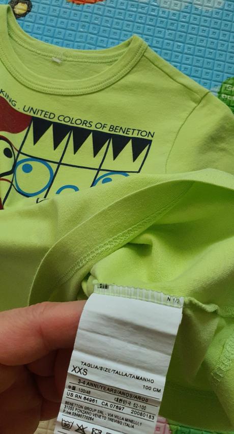 Benetton tricko+kratasky, 104–116