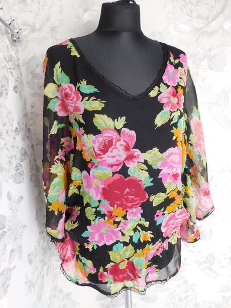 Velmi pekna šifonova bluzka, tally weijl,36