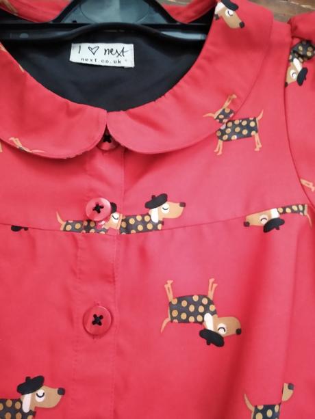 Červený overal, krátke nohavice, next,122