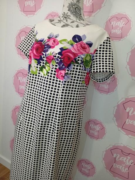 Vzorované šaty 44-48, 44