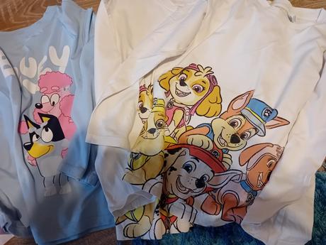 Dievčenské trička s dlh. rukávom zn. veľ.122/128, h&m,122