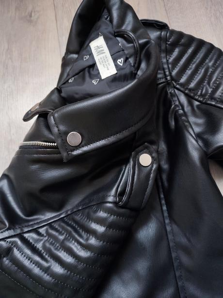Koženková bunda, h&m,134