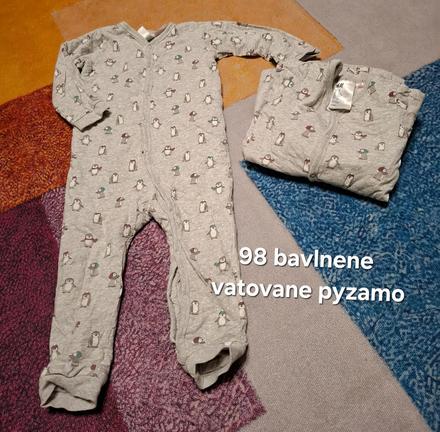 Bavlnene dvojvrstvove pyzamo 98, 98