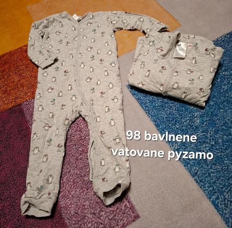 Bavlnene dvojvrstvove pyzamo 98, 98