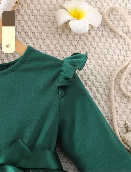 Šaty s tylovou sukňou smaragdové vianočné, 80 - 128