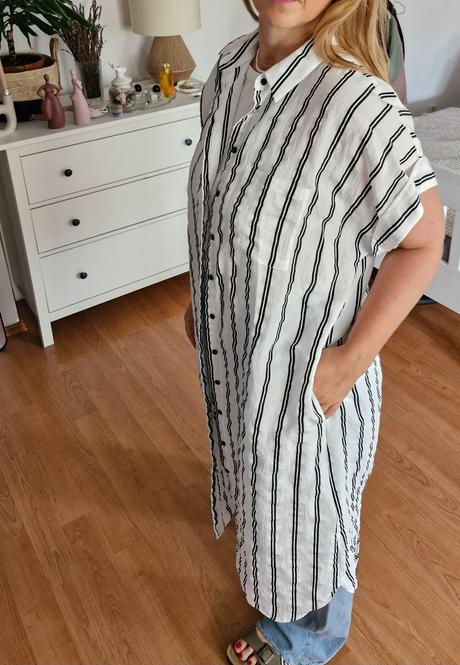 Maxi košeľa, šaty, l