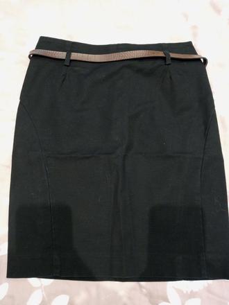 Uzka sukna s opaskom, h&m,34