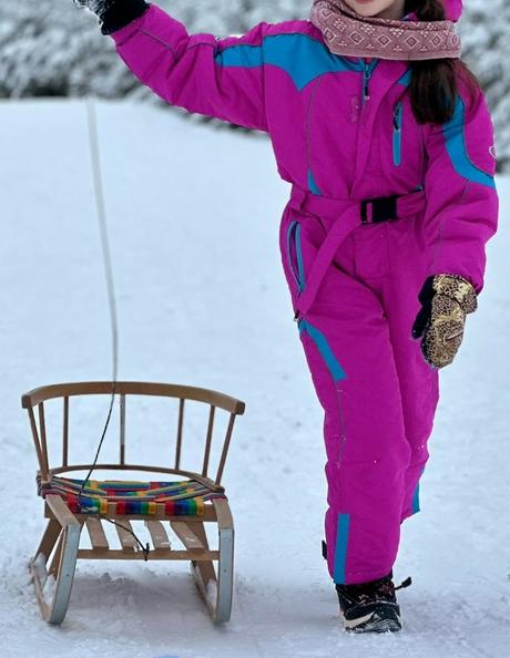 Zimný overal pre dievča, 122