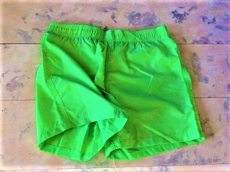 Neónkové šušťakové kraťasy /plavky, m