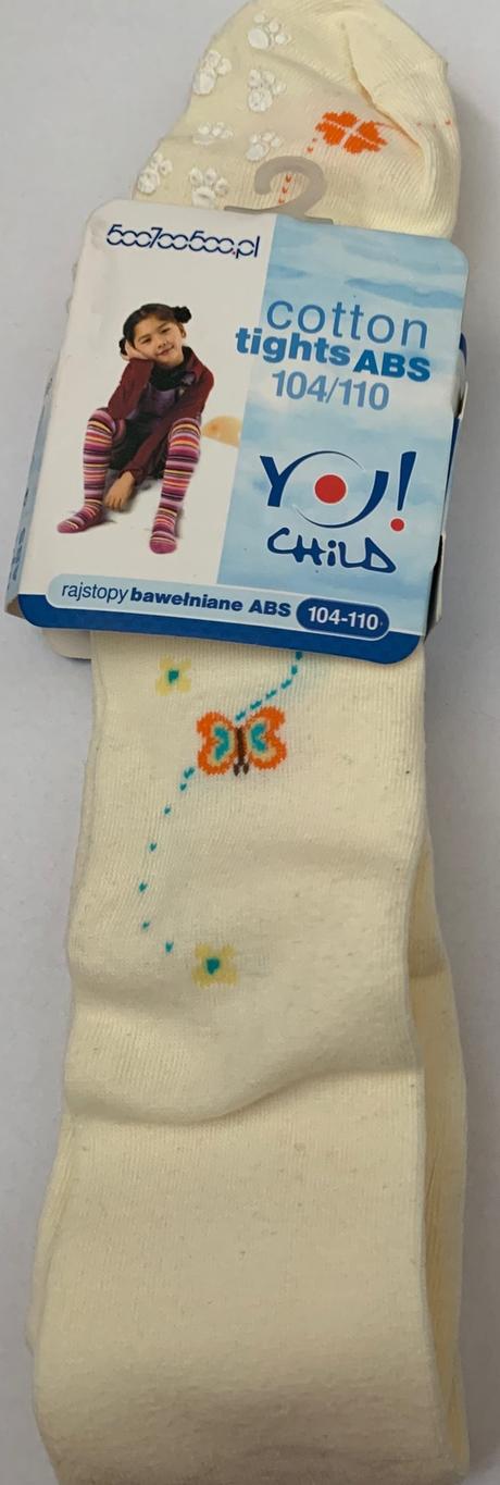 Dievčenské vzorované pančuchy 104-110, 104