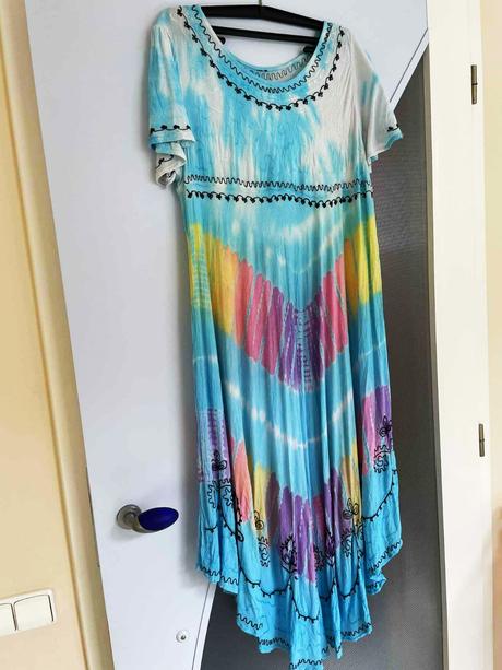 Ľahké letné batikované maxi šaty xl/xxl, xxl