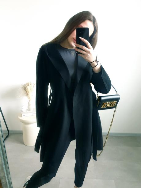 Zara čierny kabátik s, zara,s