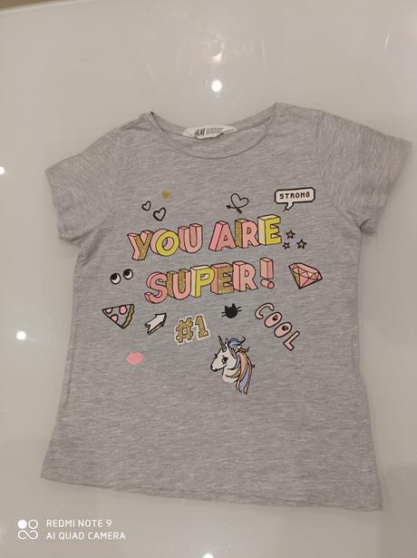 Tričko dievčenské. h&m, h&m,128