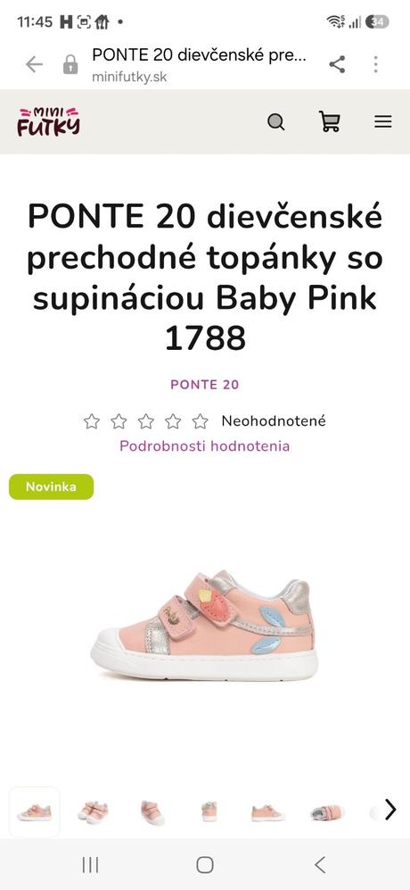 Prechodné topánky ponte, 31