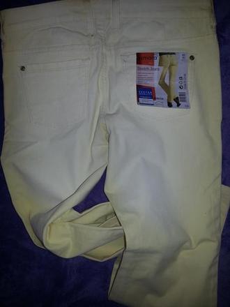 Trendy bledožlté nohavice nenosené, esmara,40