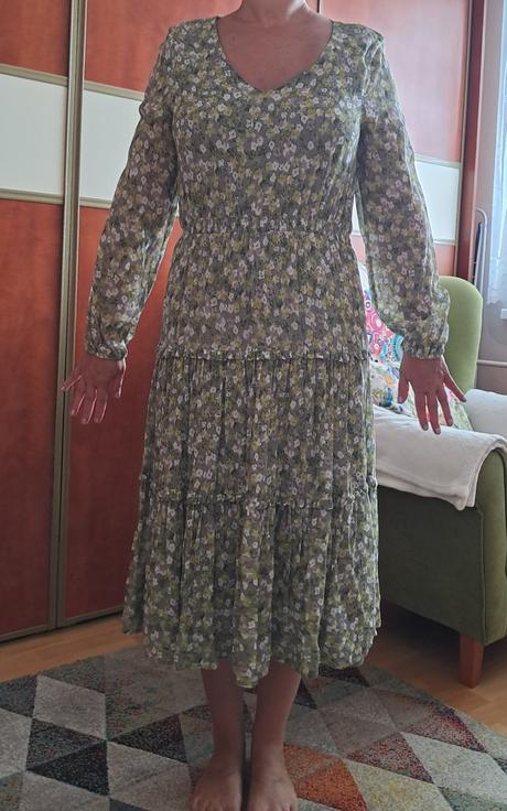 Zelene kvetinove saty m, m