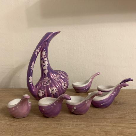 Fialova sada / dekoracia/ krcah / misky, 